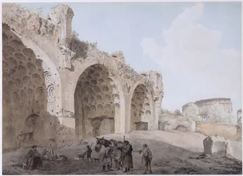 Uitzicht op het Forum Romanum (De Tempel van Vrede)